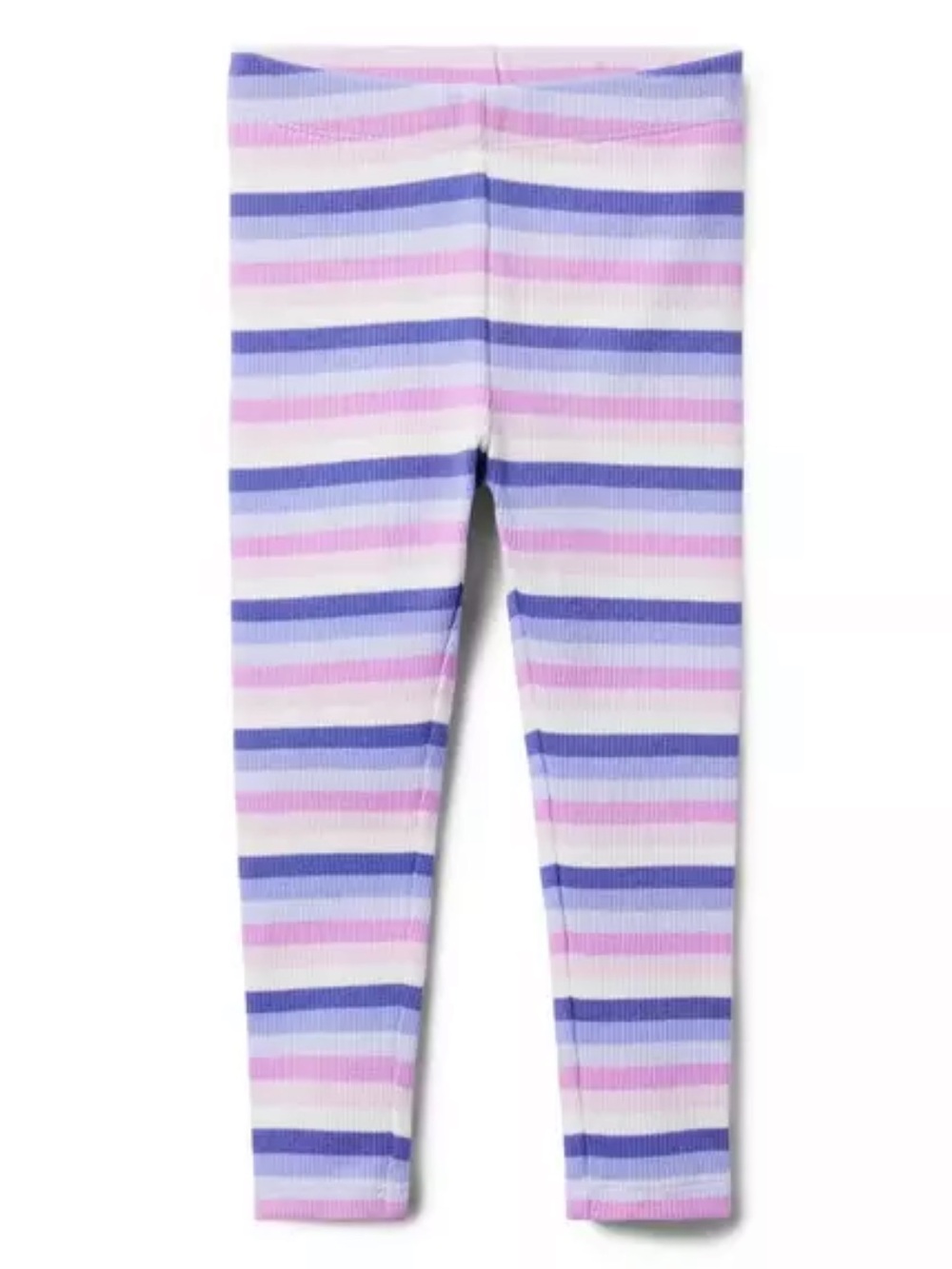 EUC Janie and Jack Striped Ribbed Leggings - Lilac Stripe